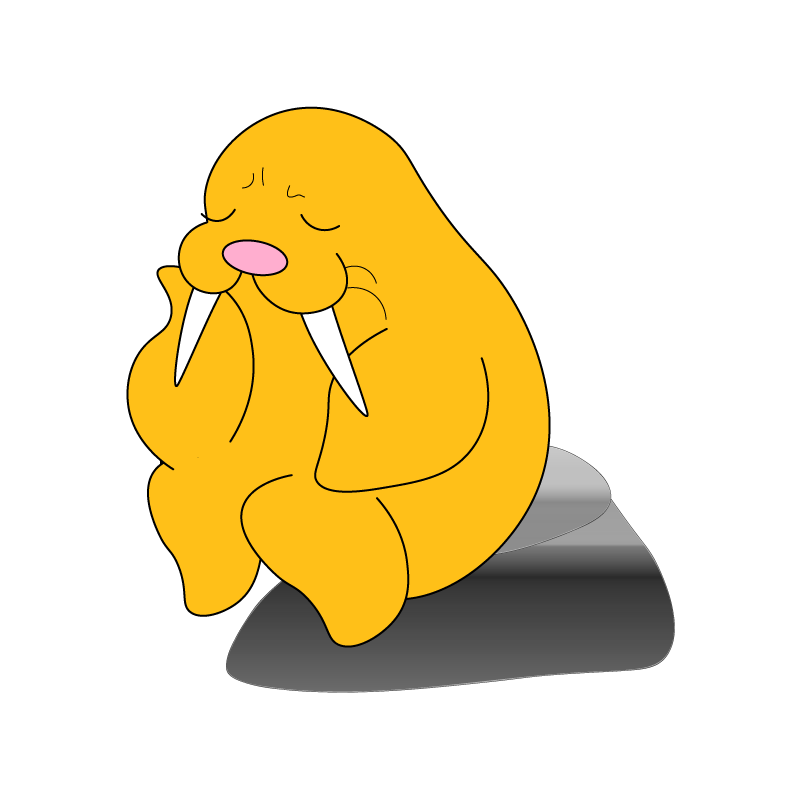 考えるセイウチ | セイウチ | ぷにつく