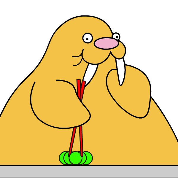 手先が器用 | セイウチ | ぷにつく